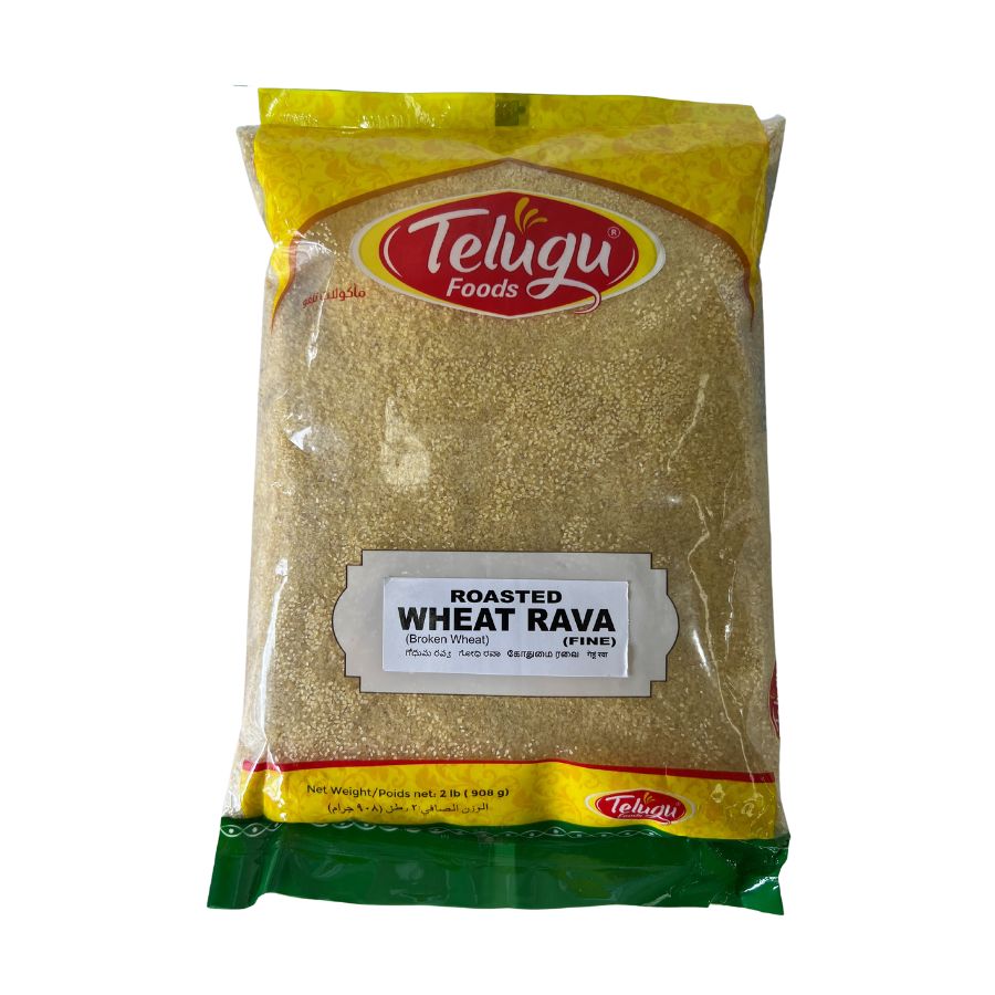 Cracked Wheat Rava (Fine) Roasted 907g - Telugu