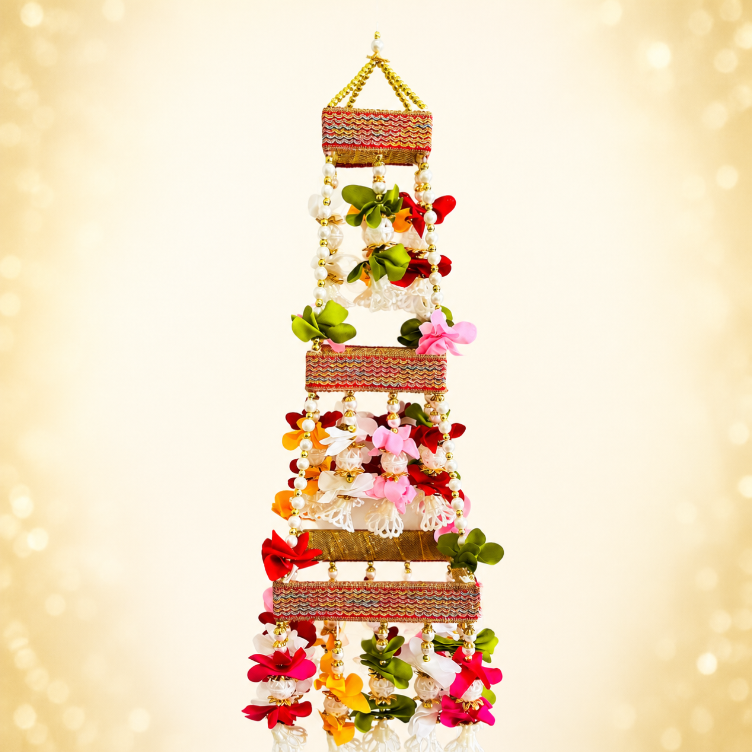 Decorative Multicolour Floral Hanging Jhoomar