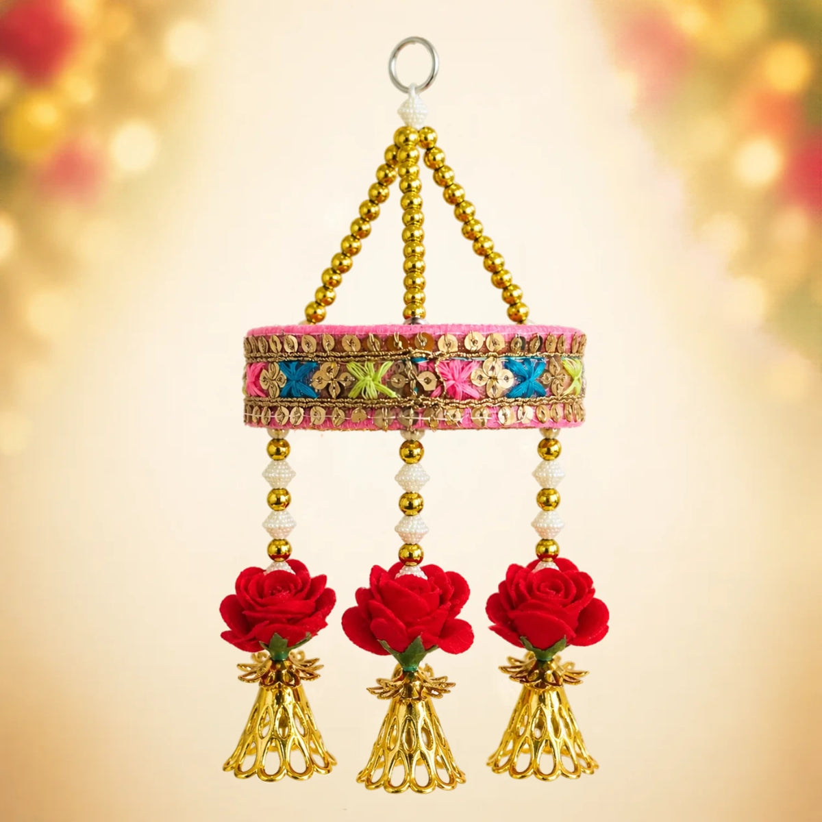 Decorative Pink Colour Jhoomar