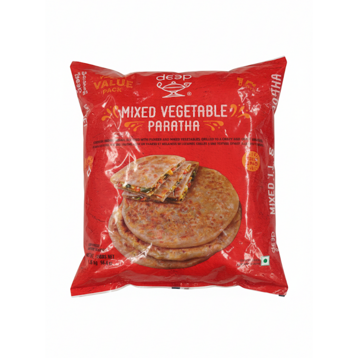 Mixed Vegetables Paratha 16pcs - Deep