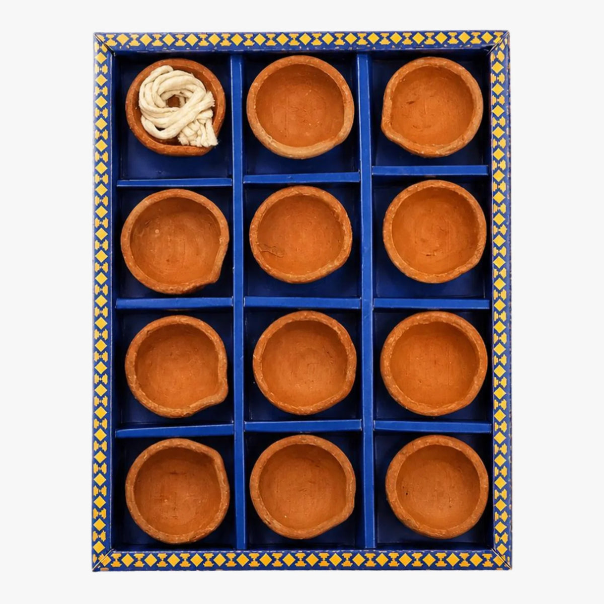 Desi Diya With Cotton 12pcs
