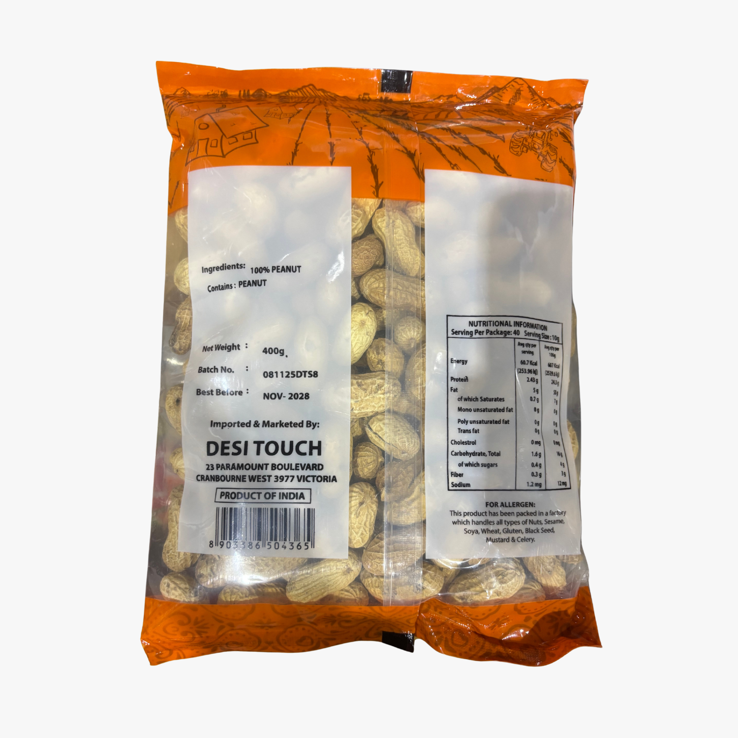 Desi Touch Peanut With Shell 400g