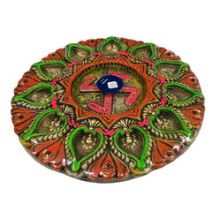 Diwali Diya Plate - 11 Diyas (Without Wax)