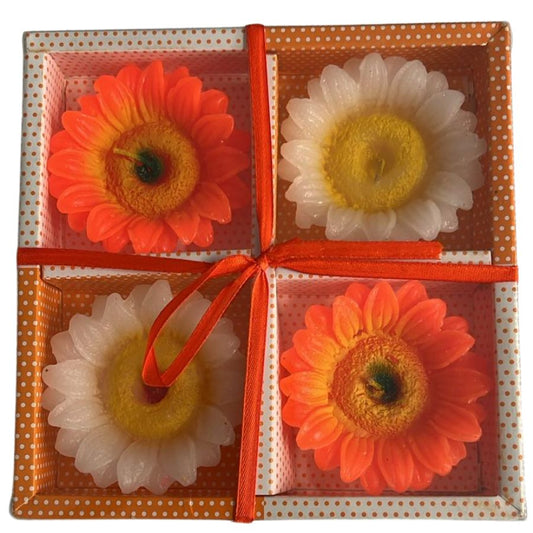 Diwali Floating Candles Orange (4pcs)