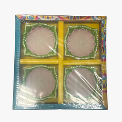 Diwali Fancy Diya with Wax 4Pc(color and design may vary)