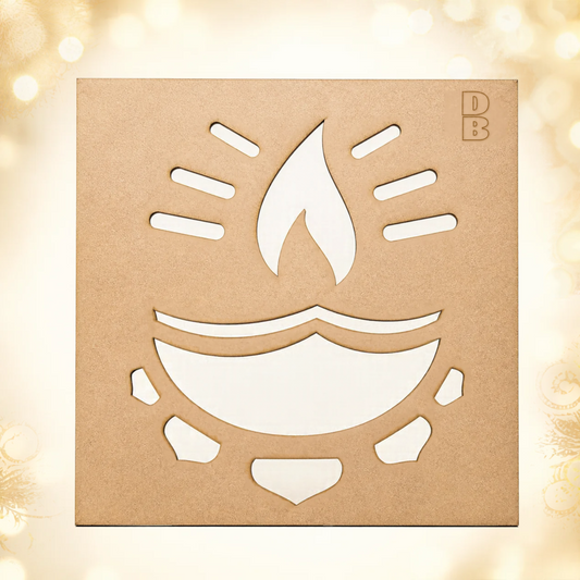 Diya Pattern Stencil