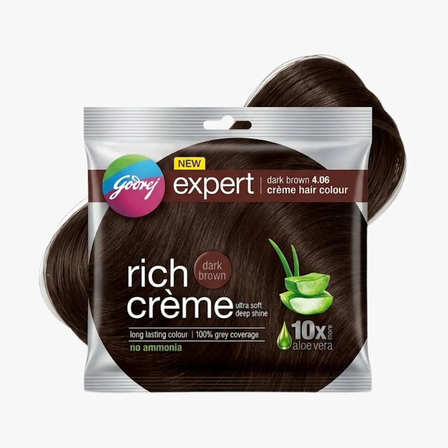 Expert Rich Crème Hair Colour 4.06 Dark Brown - Godrej