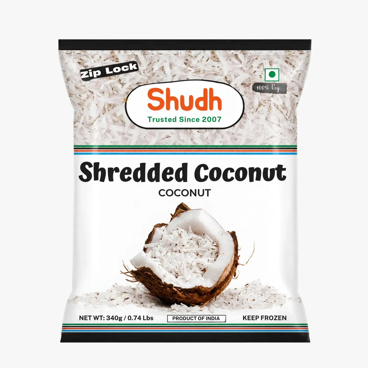 Frozen Shredded Coconut 340g - Shudh