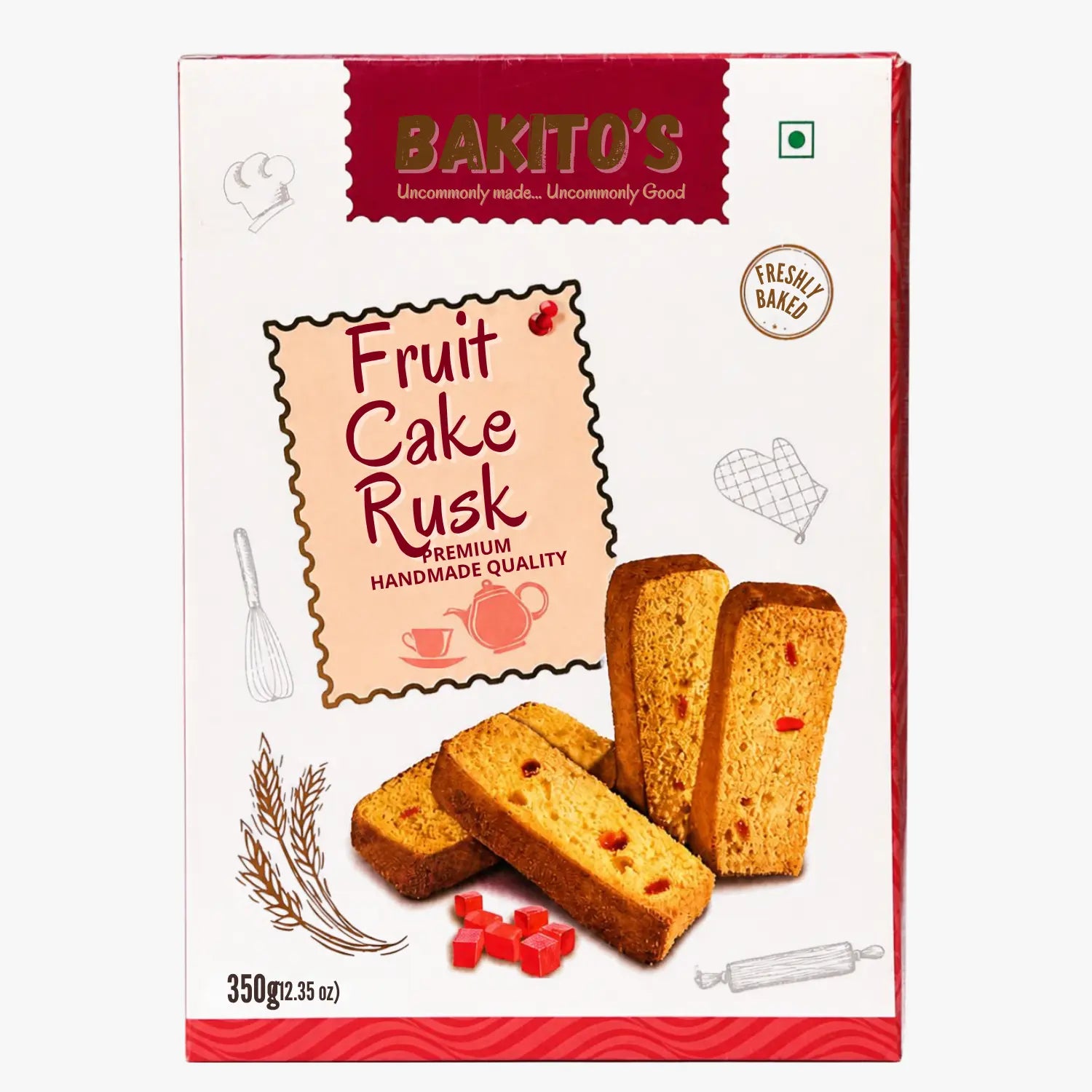 Fruit Cake Rusk 350g - Bakito's
