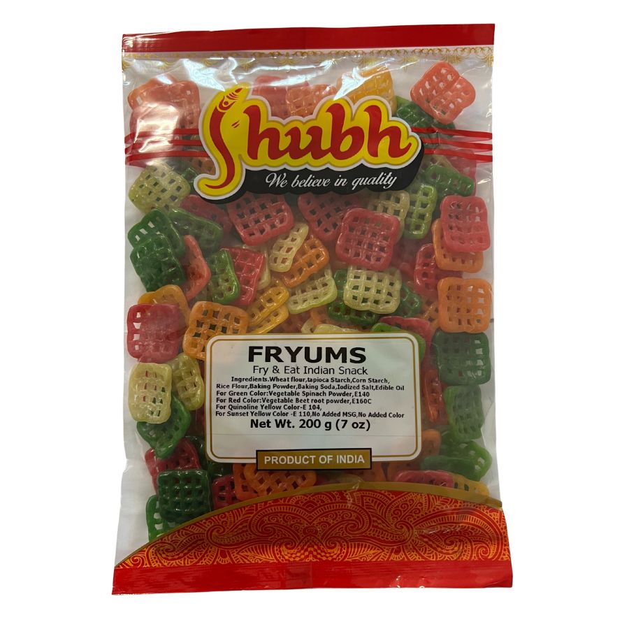 Fryums Square (Coloured) 200g - Shubh