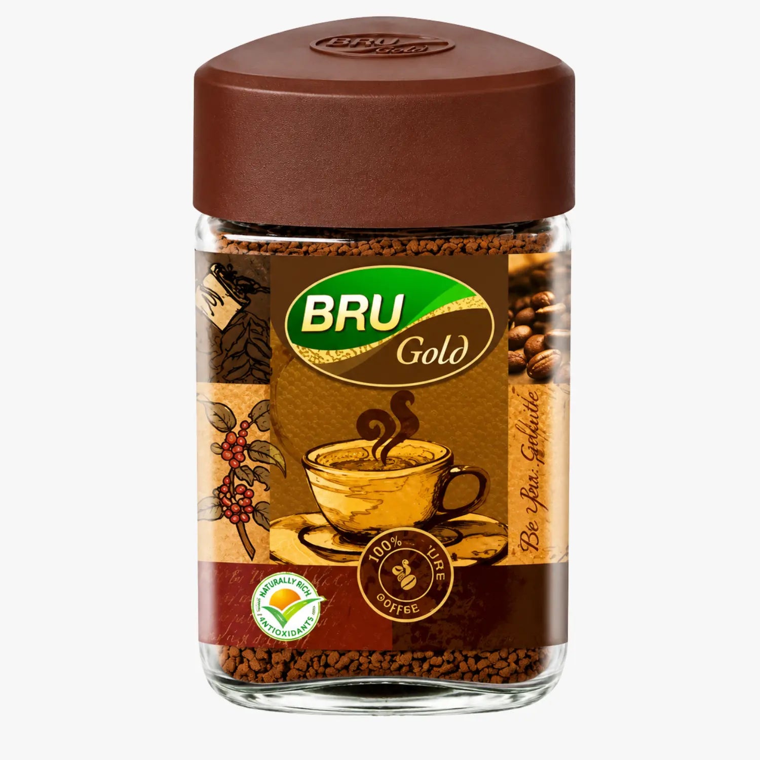 Gold Coffee Jar 100g - Bru