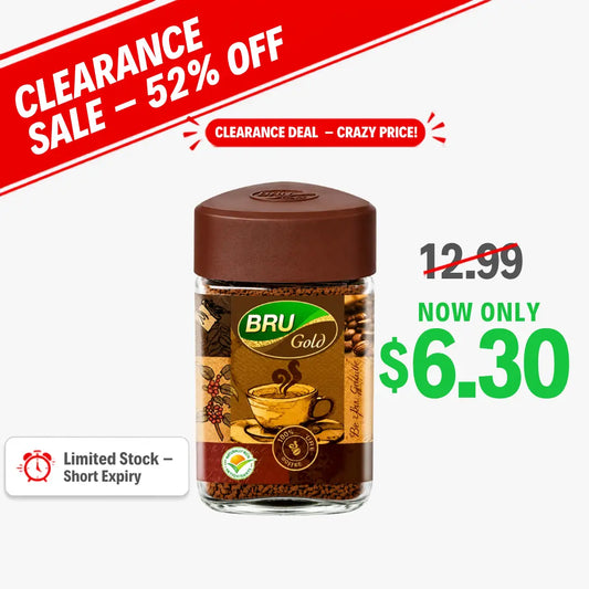 Gold Coffee Jar 100g- Bru (Clearance)
