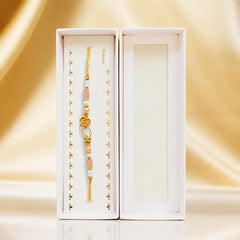 Golden Om Pearl Rakhi