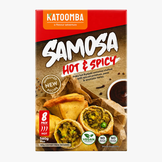 Hot & Spicy Punjabi Samosa 8pcs 660g - Katoomba