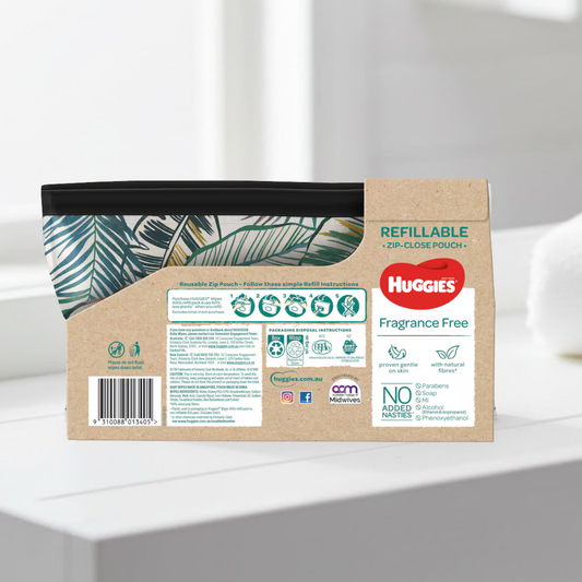 Baby Wipes Clutch And Go Unscented 32 Wipes - Huggies