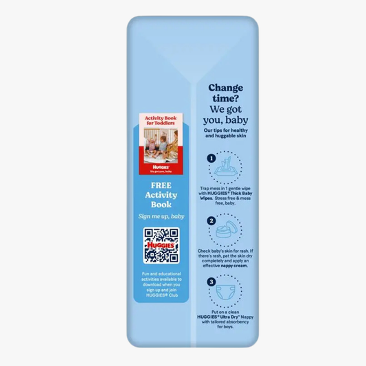 Ultra Dry Nappies Boys Size 5 (13-18Kg) 32 Nappies - Huggies