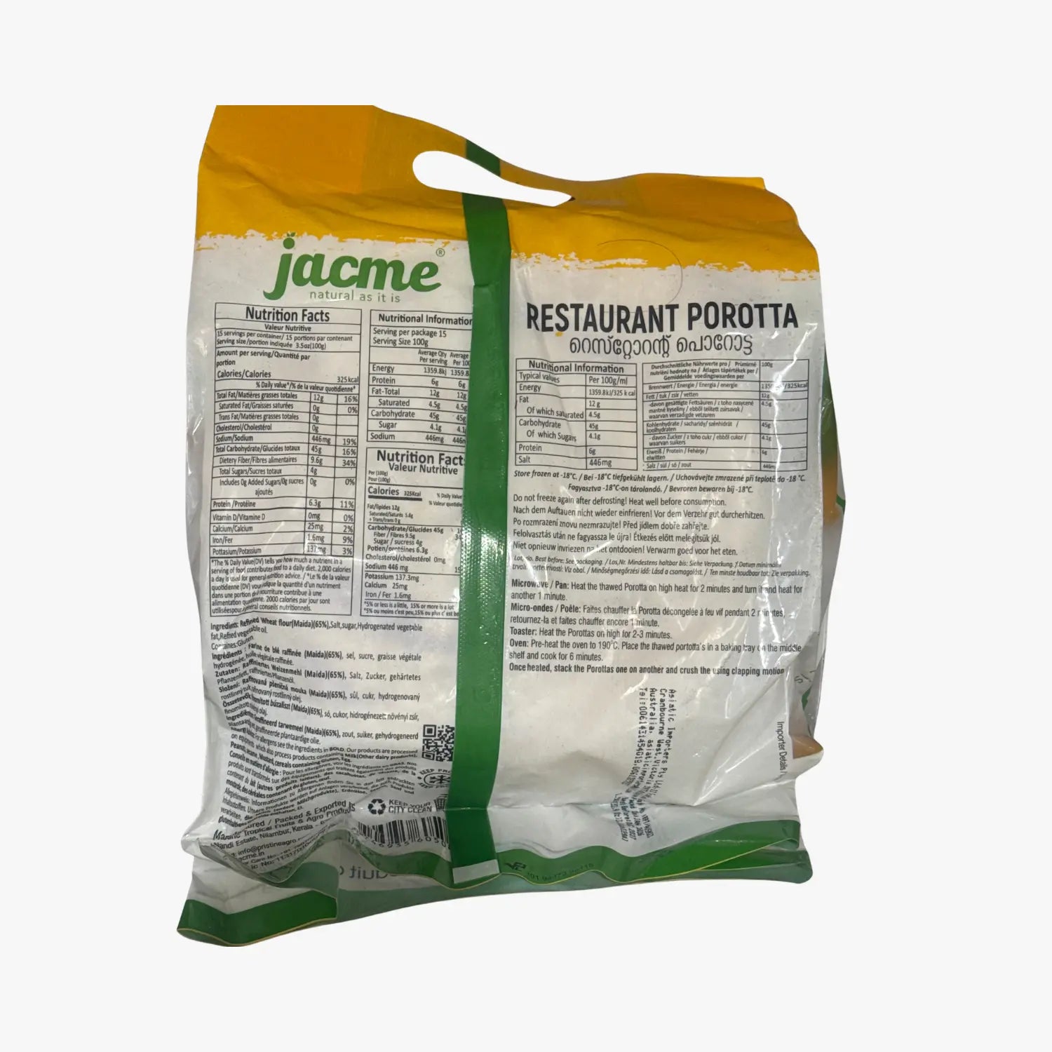 Jacme Restaurant Porotta 1.5kg 