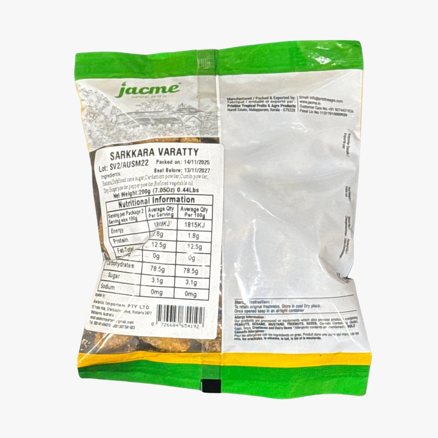 Jacme Sarkara Varatty 200g 