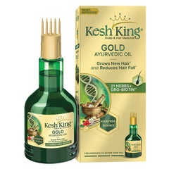 Kesh King Gold Ayurvedic Oil 200ml + 100ml Extra (300ml)  - Emami