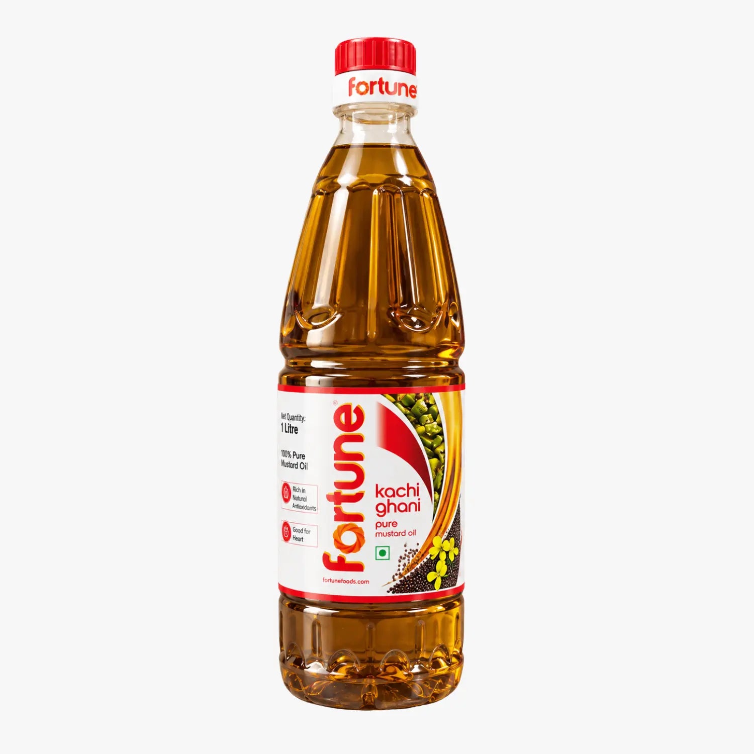 Kachi Ghani Pure Mustard Oil 500ml - Fortune