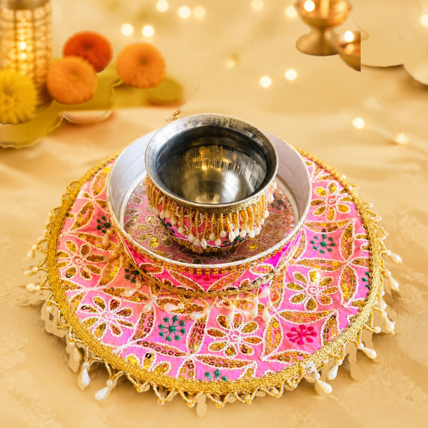 Karwa Chauth Festive Thali Set - 02-1