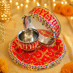 Karwa Chauth Festive Thali Set - 08-1