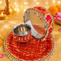 Karwa Chauth Festive Thali Set - 09-1