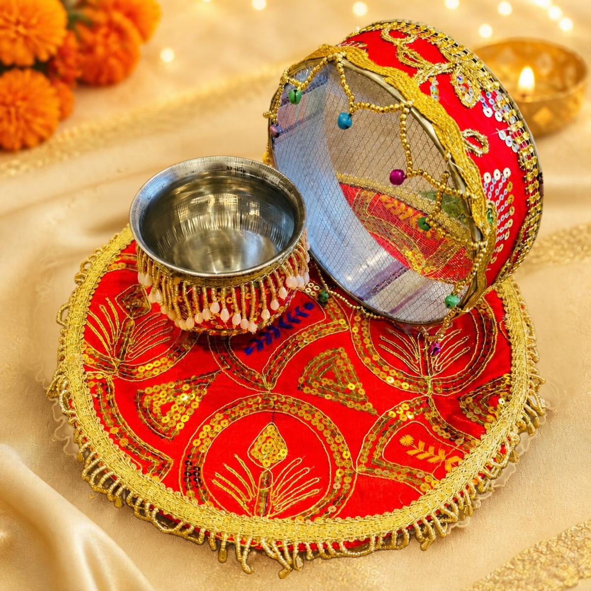 Karwa Chauth Festive Thali Set - 10