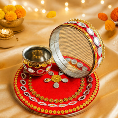 Karwa Chauth Festive Thali Set - 04