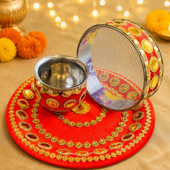Karwa Chauth Festive Thali Set - 05