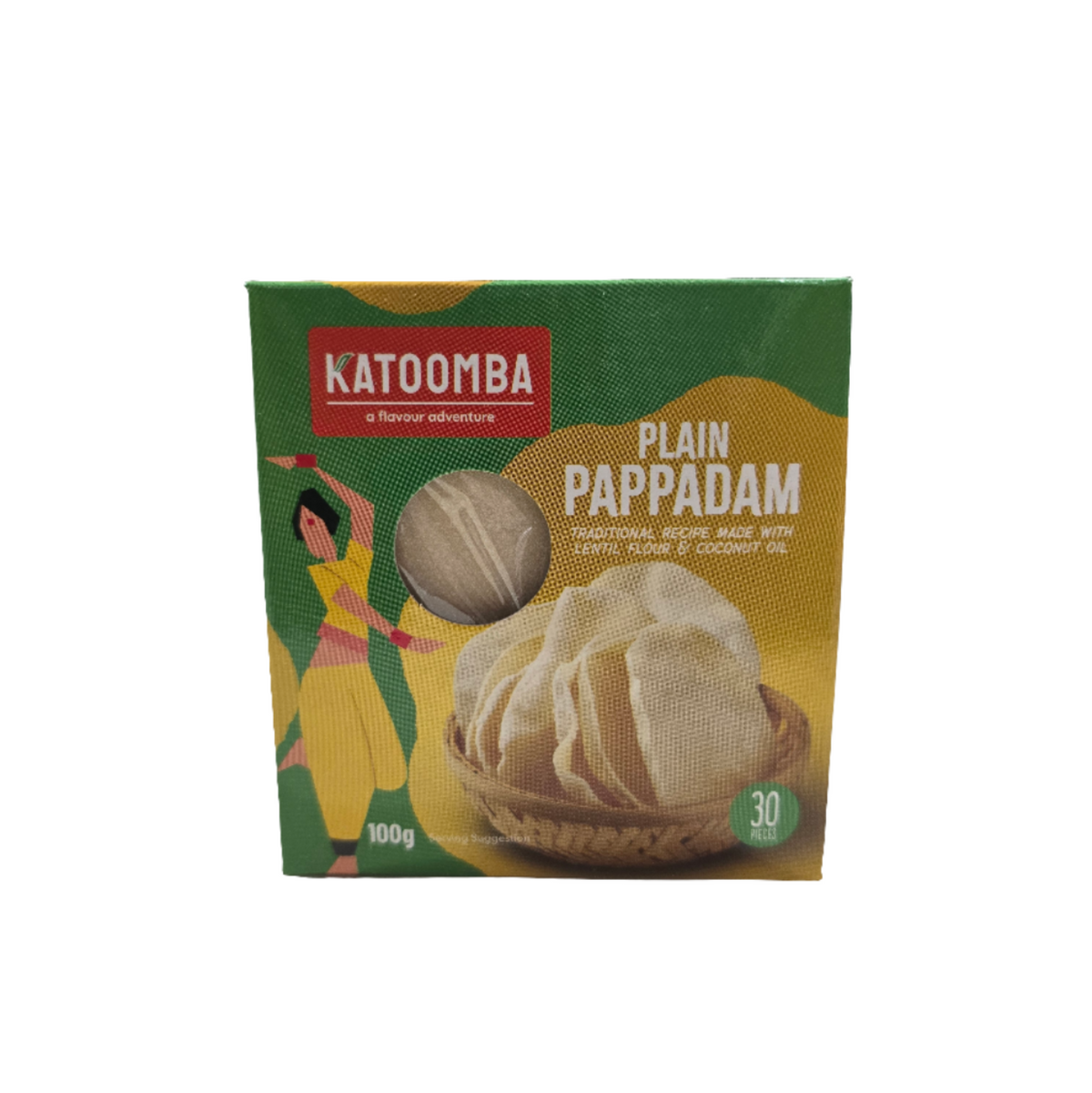 Plain Pappadam 100g - Katoomba