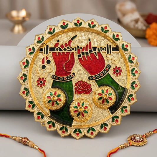 Krishna Flute Puja Thali
