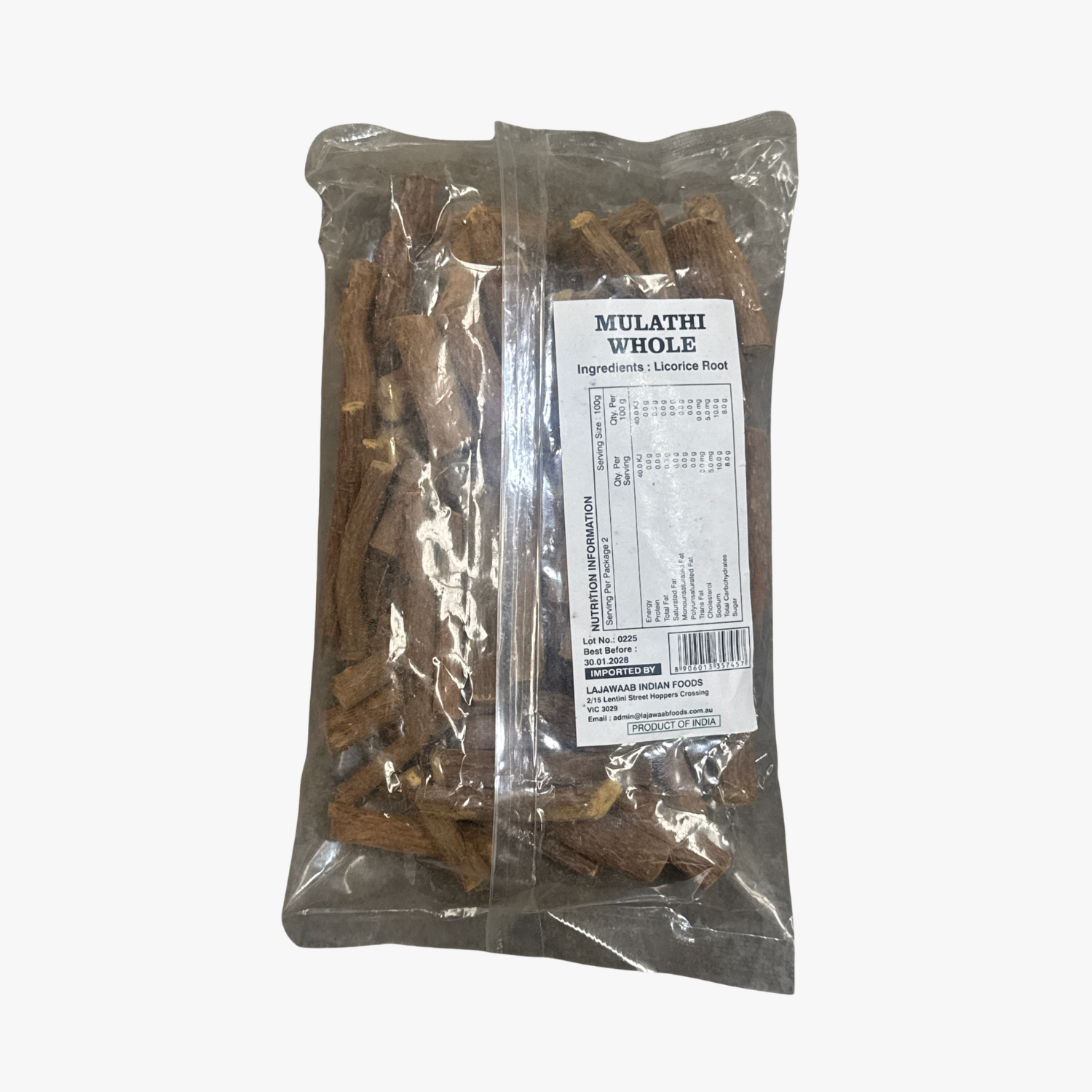 Lajawaab Kitchen Mulethi Whole (Licorice) 200g 
