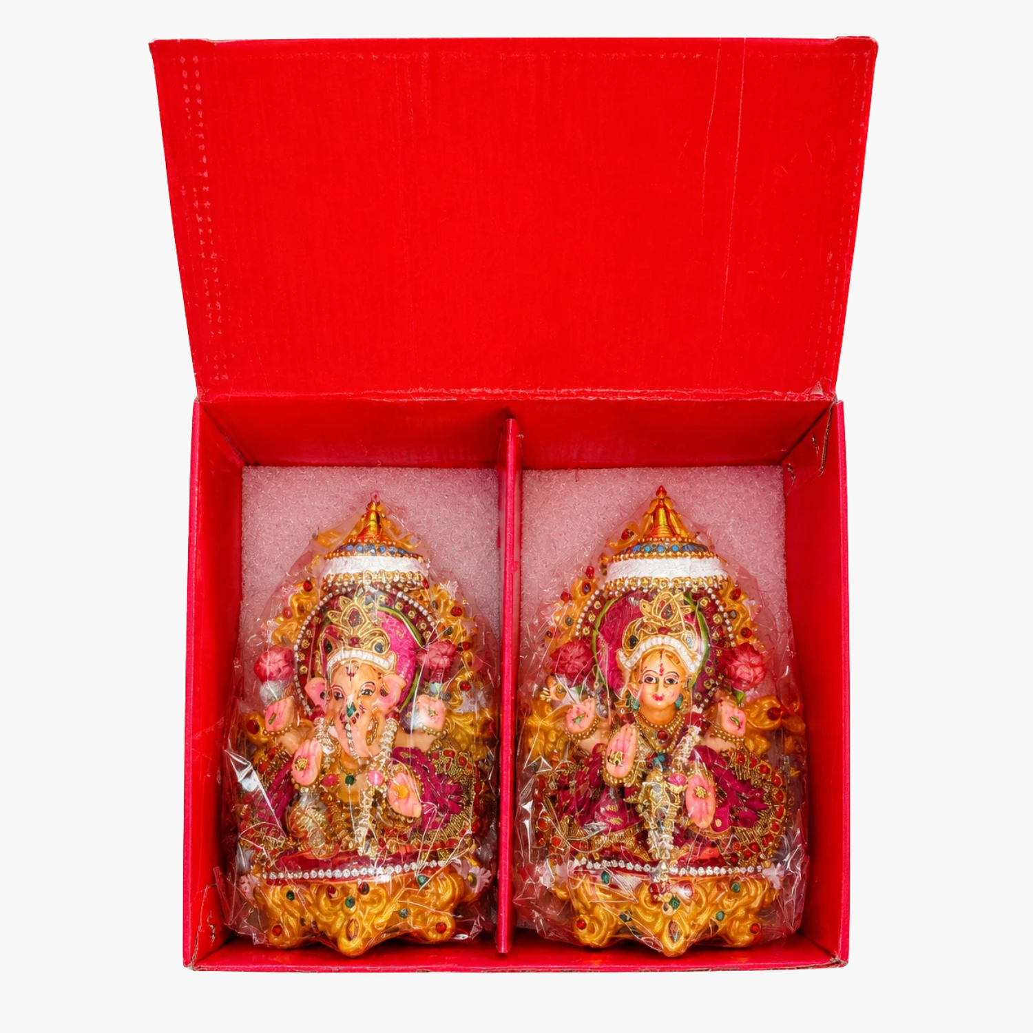 Laxmi Ganesh Decorated Idol Set 2pcs - Mohanbasi Paul