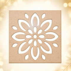 Layered Petal Mandala Pattern Stencils