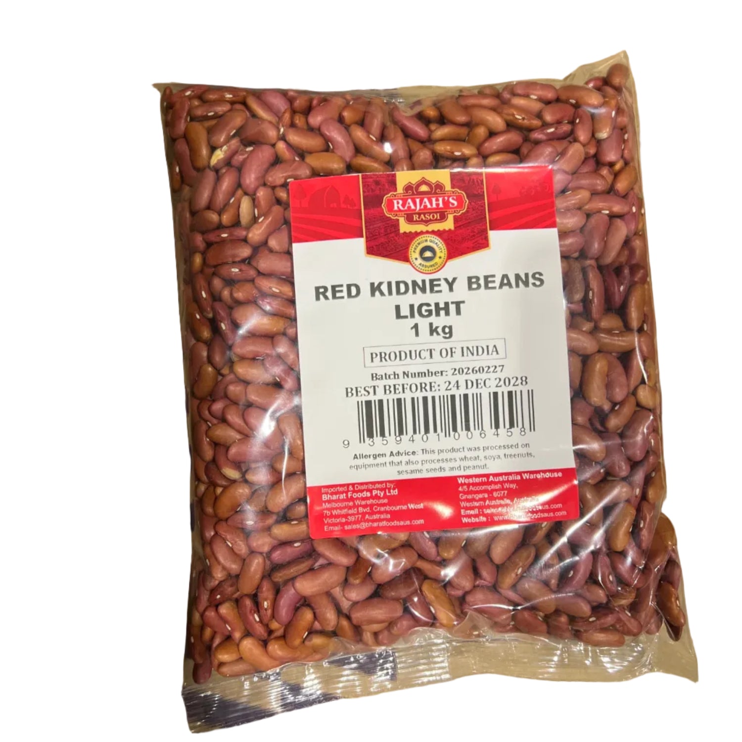 Light Red Kidney Beans 1kg - Rajah's Rasoi