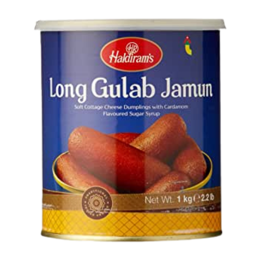Haldiram's Long Gulab Jamun 1kg 
