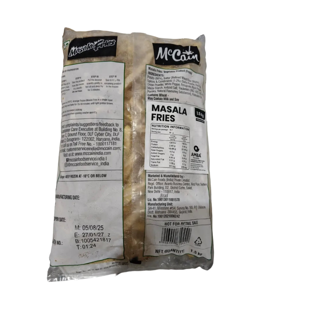 Masala Fries 1.5kg - McCain