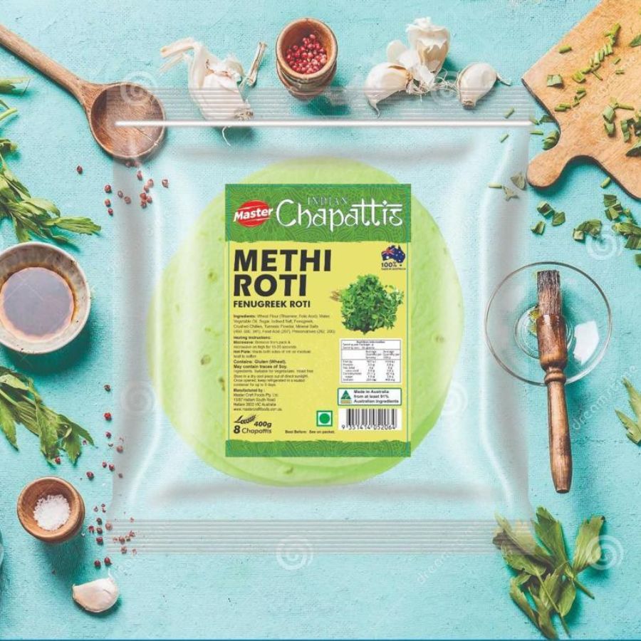 Master Indian Chapattis Methi Roti 8pcs