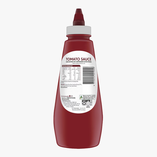MasterFoods Squeezy Sauce Tomato 500ml