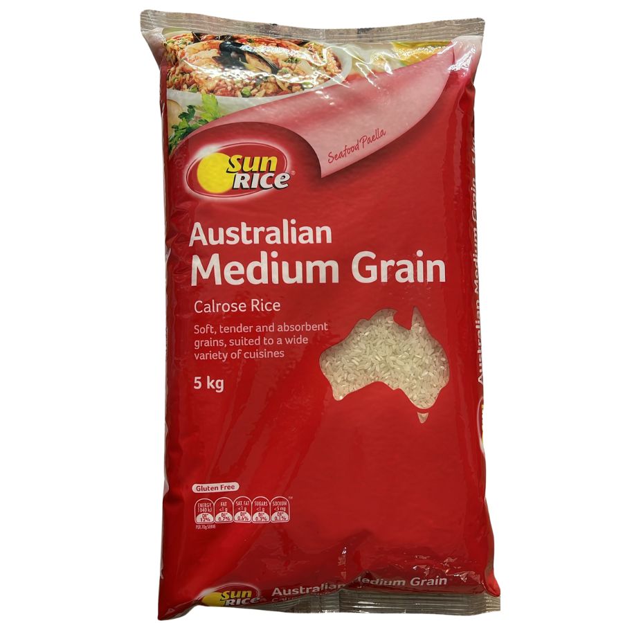 Medium Grain Rice 5kg - Sunrice