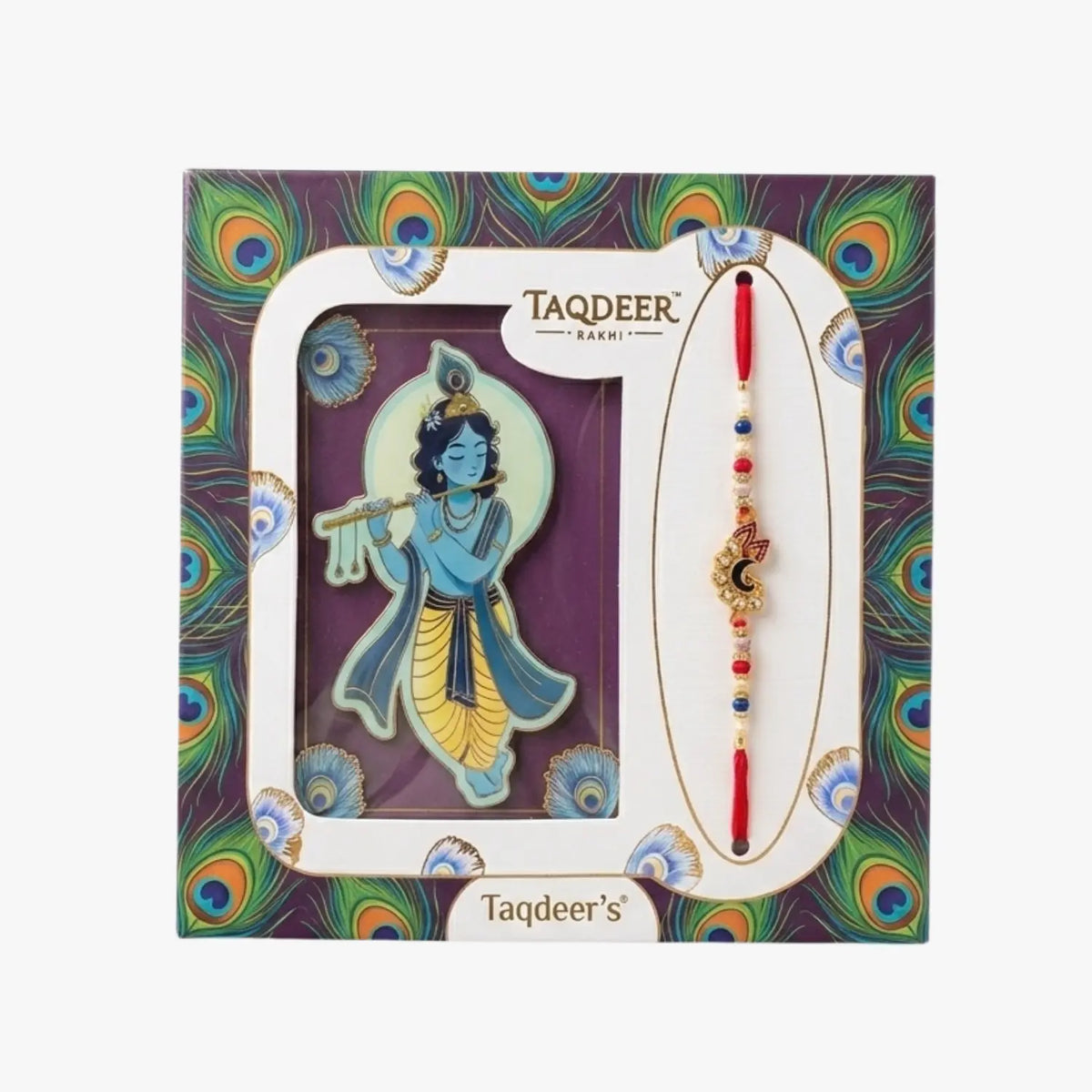 Meenakari Peacock Rakhi