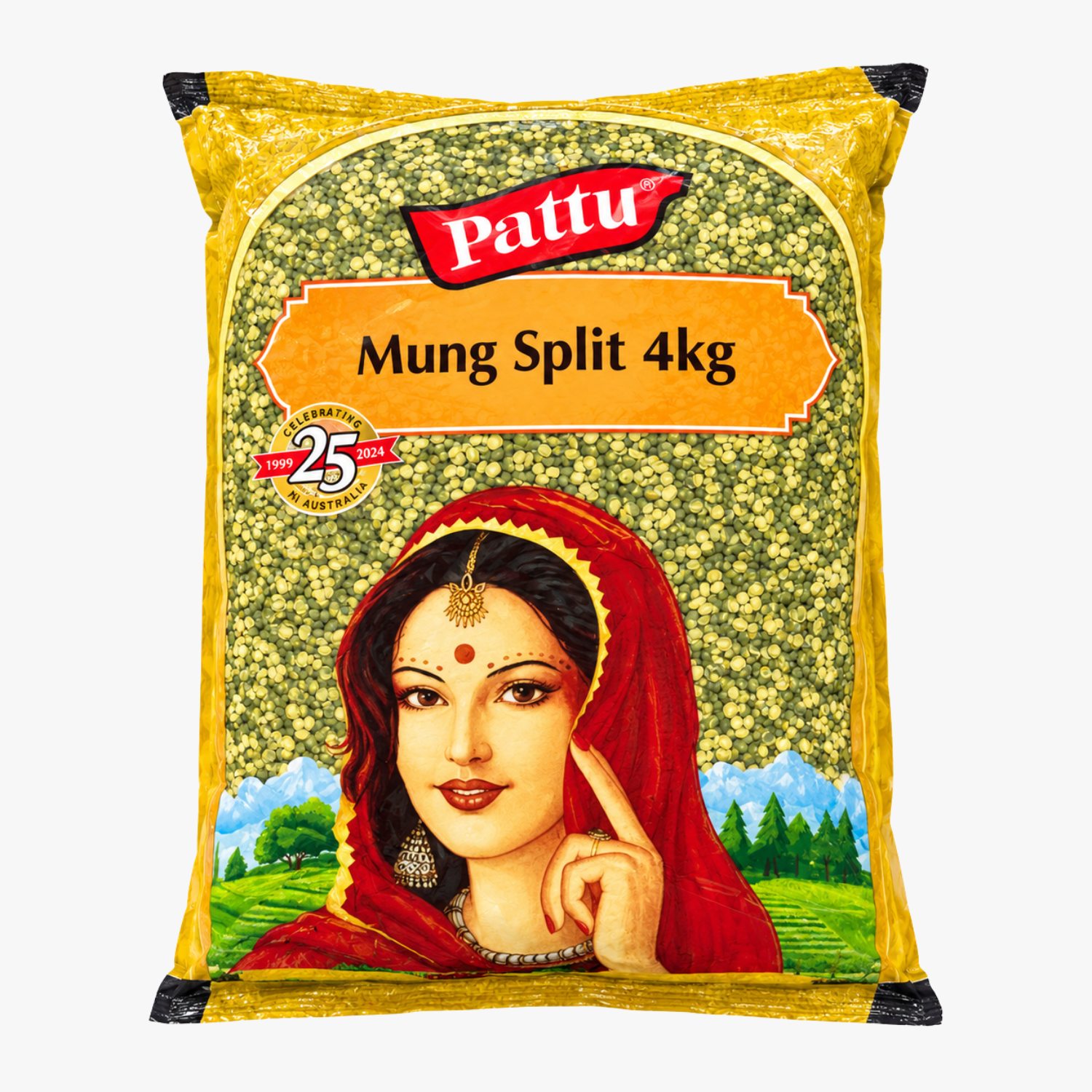 Moong Split (With Skin) 4kg - Pattu