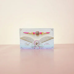 Multicolour Floral Pink Rakhi