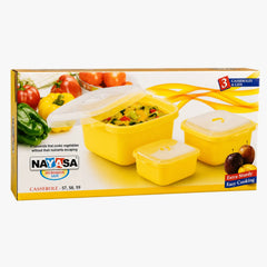 Multiplast Casserole Set 57, 58, 59 3Pcs - Nayasa