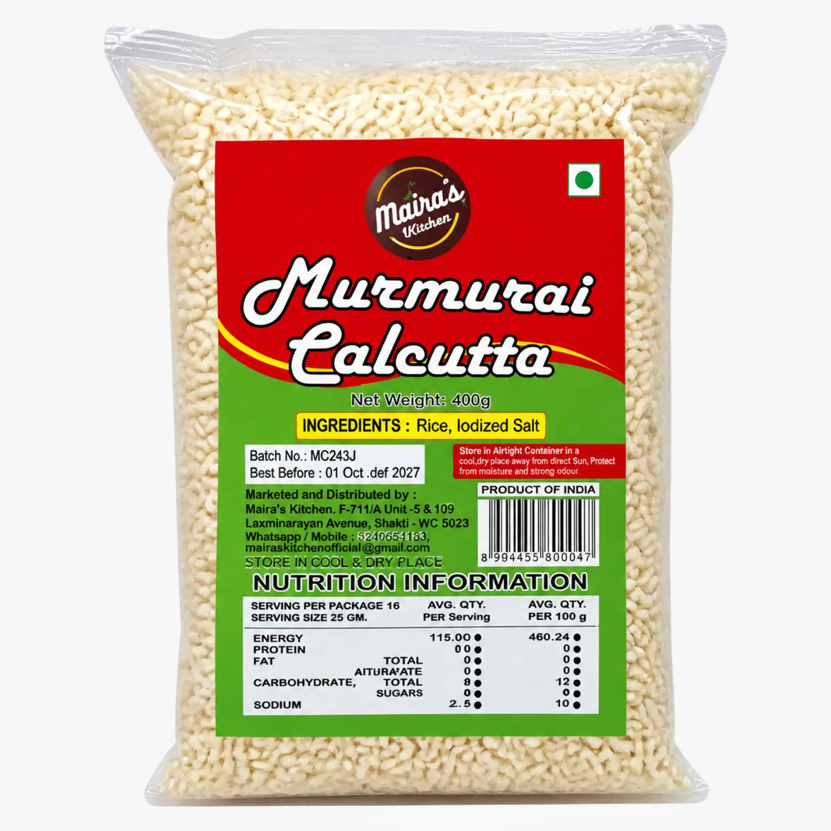 Murmurai Calcutta 400g - Maira's Kitchen