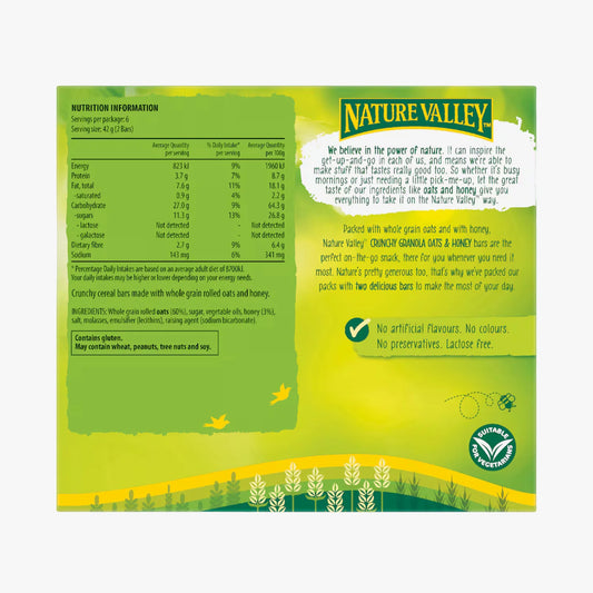 Nature Valley Crunchy Oats & Honey Granola Bars 252g 6pcs 