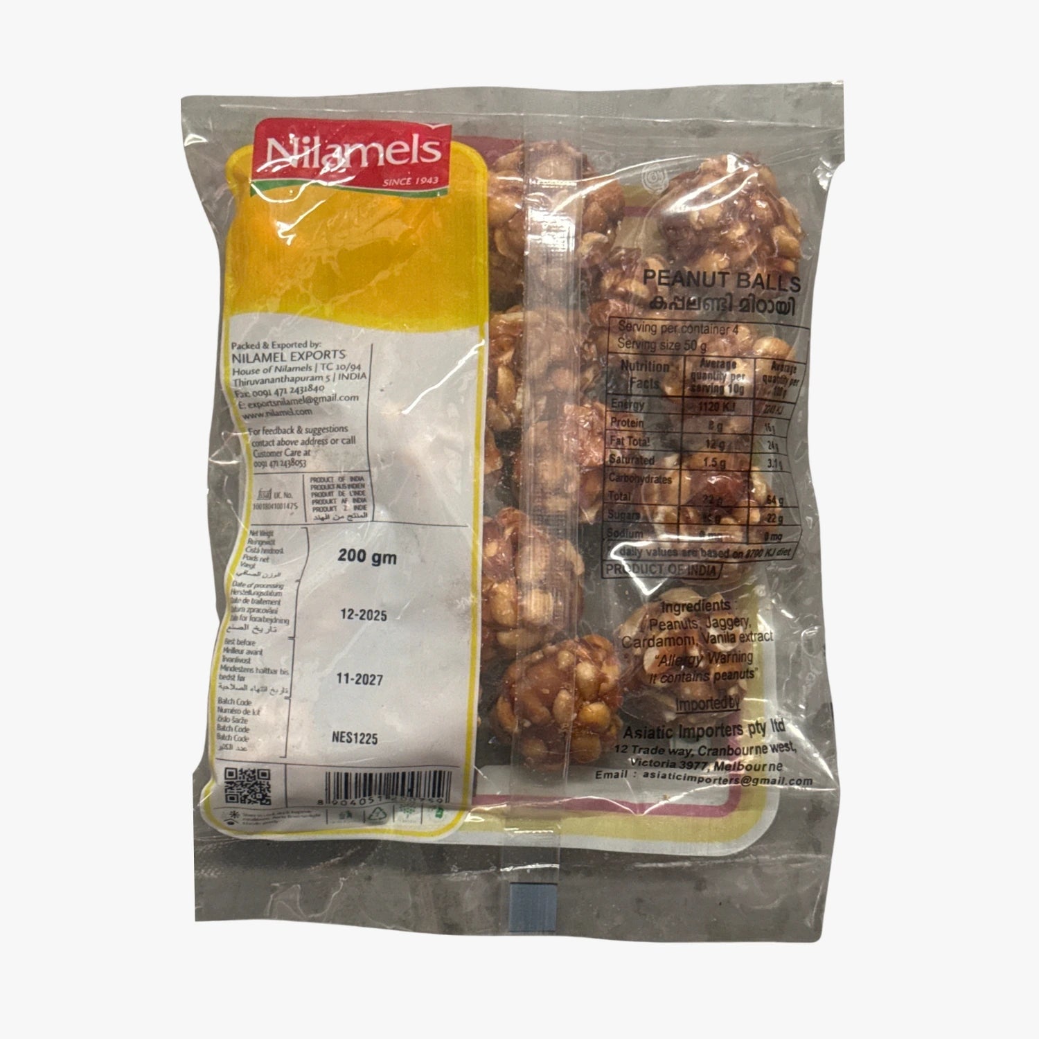 Nilamels Peanut Balls 200g 