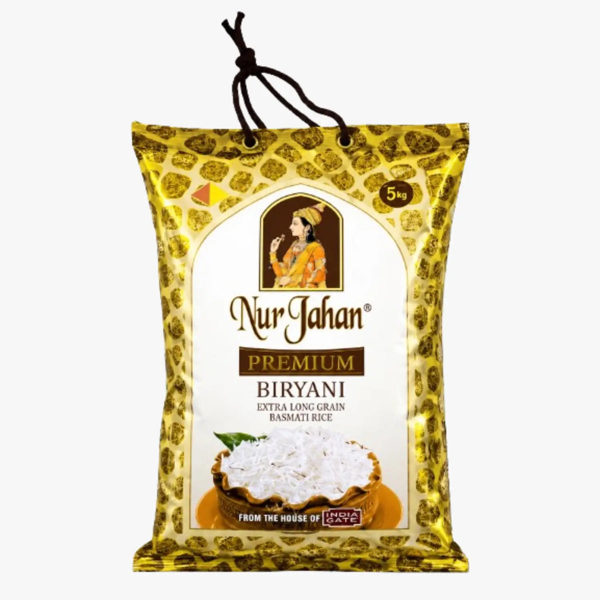 Nur Jahan Premium Biryani Basmati Rice (Extra Long) 5kg - India Gate (Clearance)
