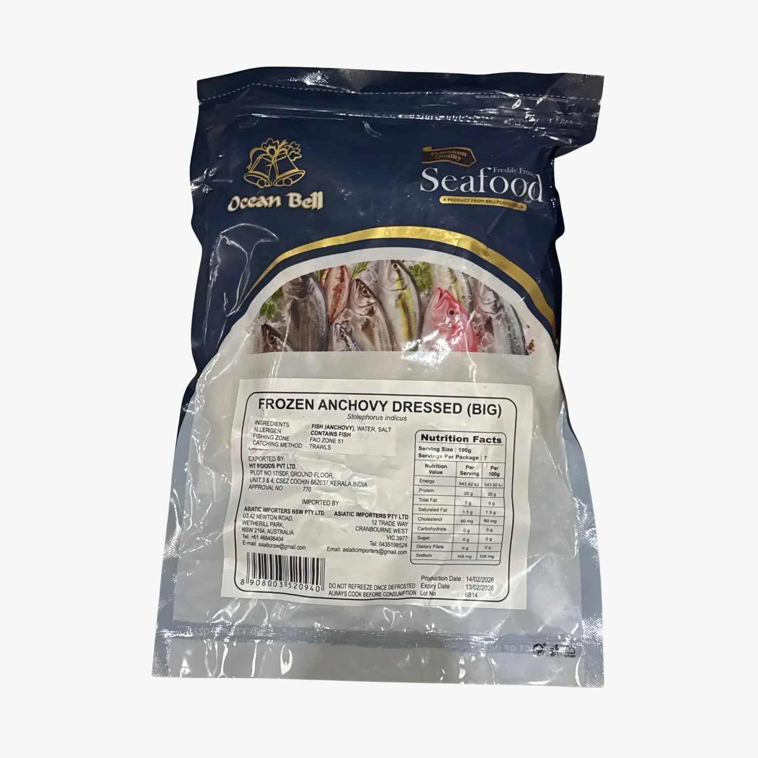 Ocean Bell Anchovy White Big 700g 